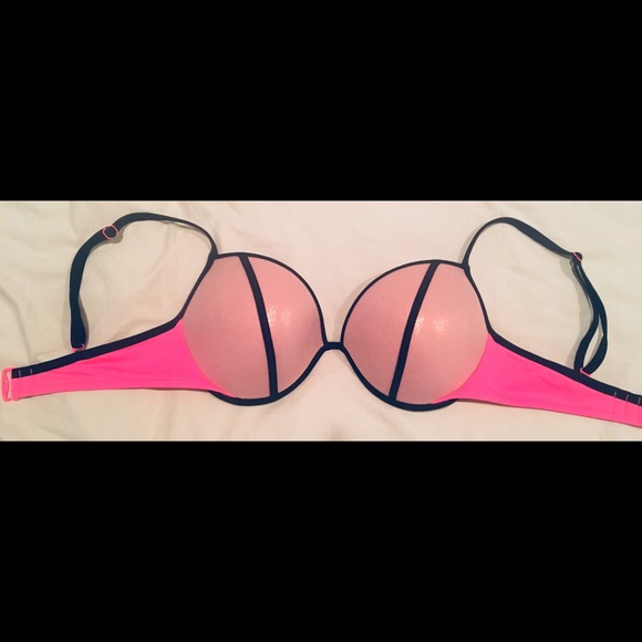 Victoria Secret The Fabulous Bikini Top Shiny Pink - Picture 3 of 5